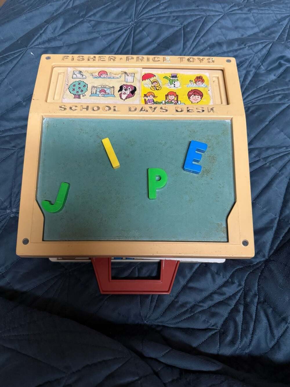 Vintage 1972 Fisher-Price School Days Portable Play Desk #176 (not complete)